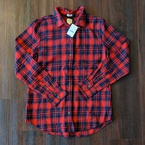 NWT J.Crew Flannel Button-Up